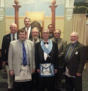 Gen James Chambers 801 Worshipful Master together with Brethren from Freedom Lodge